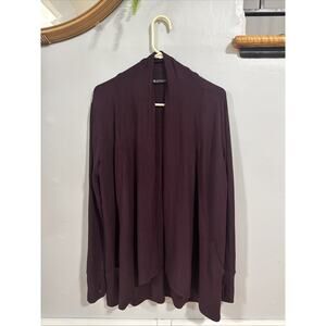 Athleta Pranayama Wrap Sweater Modal Knit Size M Open Front Lagenlook Lounge